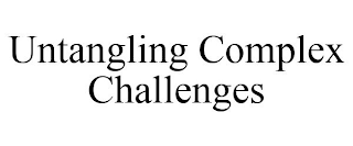 UNTANGLING COMPLEX CHALLENGES