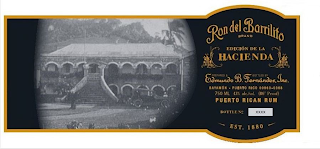 RON DEL BARRILITO BRAND EDICIÓN DE LA HACIENDA PREPARED AND BOTTLED BY EDMUNDO B. FERNÁNDEZ, INC. BAYAMÓN PUERTO RICO 00960-0368 750 ML 43% ALC./VOL. (86? PROOF) PUERTO RICAN RUM BOTTLE NO XXXX EST. 1880