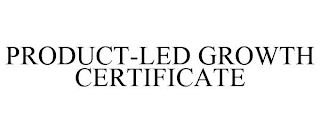 PRODUCT-LED GROWTH CERTIFICATE