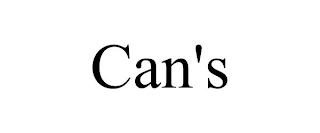 CAN'S