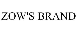 ZOW'S BRAND
