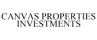 CANVAS PROPERTIES INVESTMENTS