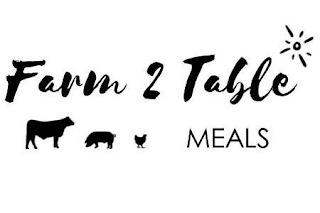 FARM 2 TABLE MEALS