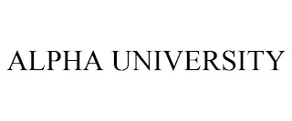 ALPHA UNIVERSITY