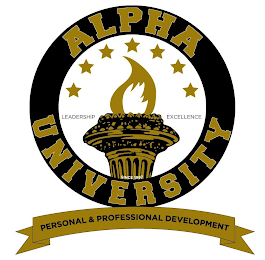 ALPHA UNIVERSITY LEADERSHIP EXCELLENCE SINCE 1997 PERSONAL & PROFESSIONAL DEVELOPMENT