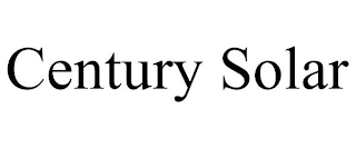 CENTURY SOLAR