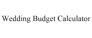 WEDDING BUDGET CALCULATOR