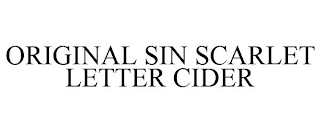 ORIGINAL SIN SCARLET LETTER CIDER