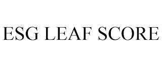 ESG LEAF SCORE