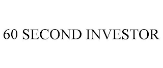 60 SECOND INVESTOR