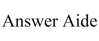 ANSWER AIDE