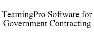 TEAMINGPRO SOFTWARE FOR GOVERNMENT CONTRACTING