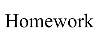 HOMEWORK