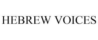HEBREW VOICES