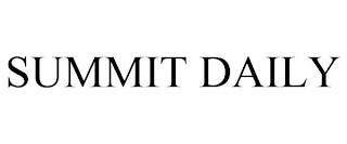 SUMMIT DAILY