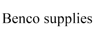 BENCO SUPPLIES