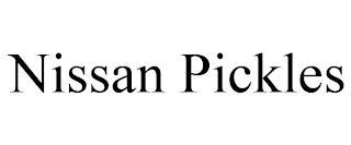 NISSAN PICKLES