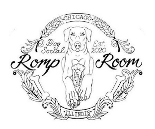 CHICAGO DOG SOCIAL EST. 2020 ROMP ROOM ILLINOIS