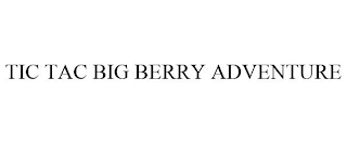 TIC TAC BIG BERRY ADVENTURE