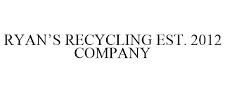 RYAN'S RECYCLING EST. 2012 COMPANY