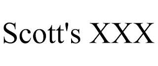 SCOTT'S XXX