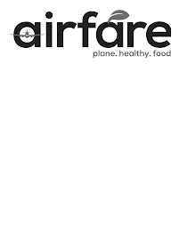 AIRFARE PLANE. HEALTHY. FOOD