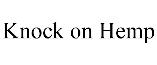 KNOCK ON HEMP