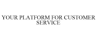 YOUR PLATFORM FOR CUSTOMER SERVICE