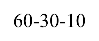 60-30-10