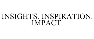 INSIGHTS. INSPIRATION. IMPACT.