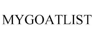 MYGOATLIST