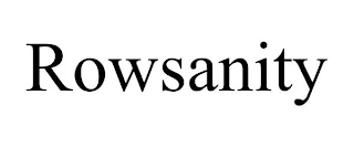 ROWSANITY