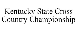 KENTUCKY STATE CROSS COUNTRY CHAMPIONSHIP