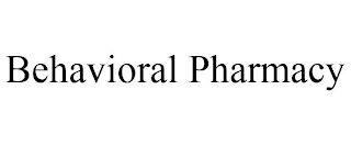 BEHAVIORAL PHARMACY