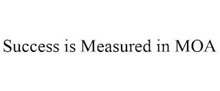 SUCCESS IS MEASURED IN MOA