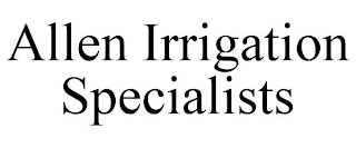 ALLEN IRRIGATION SPECIALISTS