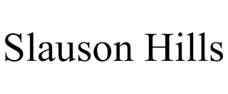 SLAUSON HILLS