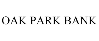 OAK PARK BANK