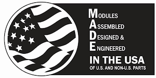 MODULES ASSEMBLED DESIGNED &AMP; ENGINEERED IN THE USA OF U.S AND NON-U.S. PARTS