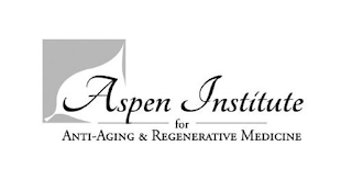 ASPEN INSTITUTE FOR ANTI-AGING & REGENERATIVE MEDICINE