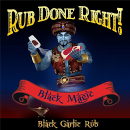 RUB DONE RIGHT! BLACK MAGIC BLACK GARLIC RUB