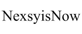 NEXSYISNOW