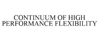 CONTINUUM OF HIGH PERFORMANCE FLEXIBILITY