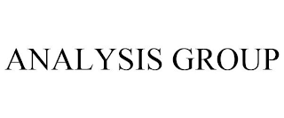 ANALYSIS GROUP