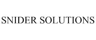 SNIDER SOLUTIONS