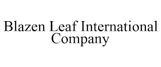 BLAZEN LEAF INTERNATIONAL COMPANY