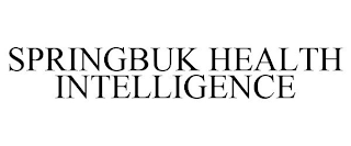 SPRINGBUK HEALTH INTELLIGENCE