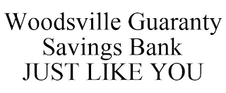 WOODSVILLE GUARANTY SAVINGS BANK JUST LIKE YOU