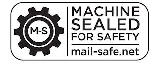 M-S MACHINE SEALED FOR SAFETY MAIL-SAFE.NET