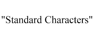 "STANDARD CHARACTERS"